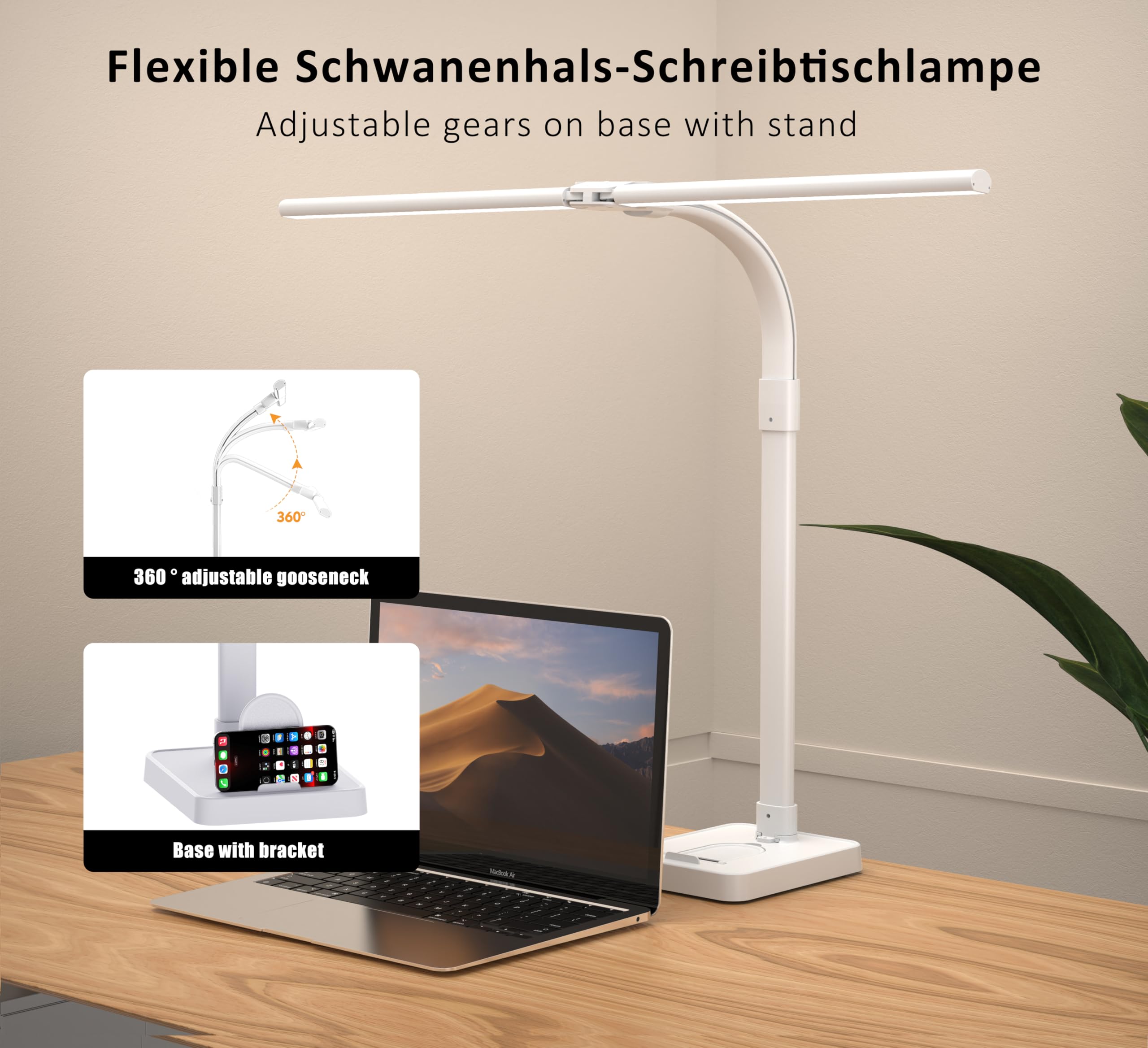Amazon.co.jp: Ksunun デスクランプ オフィスホーム 24W 80cm ダブル